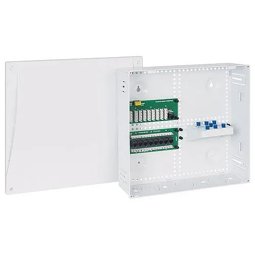 ICC ICRESDP14K 14" Plastic Wiring Enclosure Voice, Data, and Video Combo with Cover (Model K)