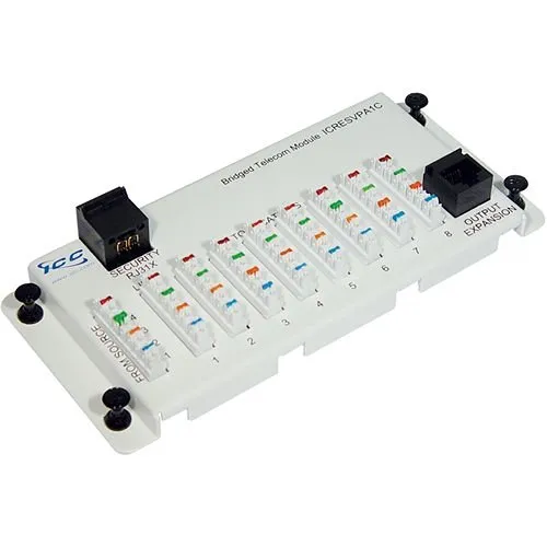 ICC ICRESVPA1C Telephone Expansion Module with Steel Bracket in RJ-31X and Ports