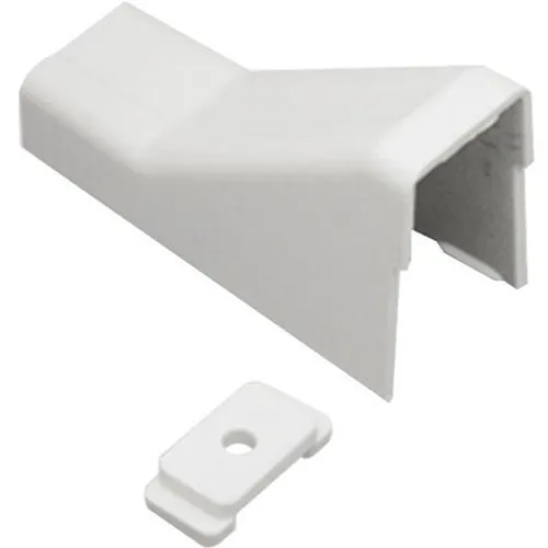 ICC ICRW12CEWH 1/4" Cable Raceway Ceiling Entry and Clip, White, 10-Pack