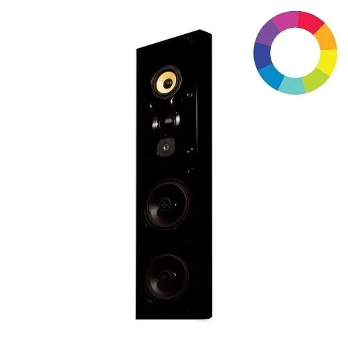 Induction Dynamics ID1.W-CUSTOM Single On-Wall 3-Way Tower with Dual Subwoofers, Custom Finish