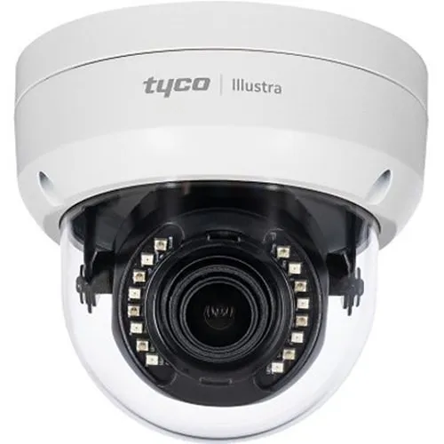 American Dynamics IES02-D12-OI04 Illustra Essentials 2MP Outdoor IP IR Mini-Dome Camera, 2.7-13.5mm Lens, White