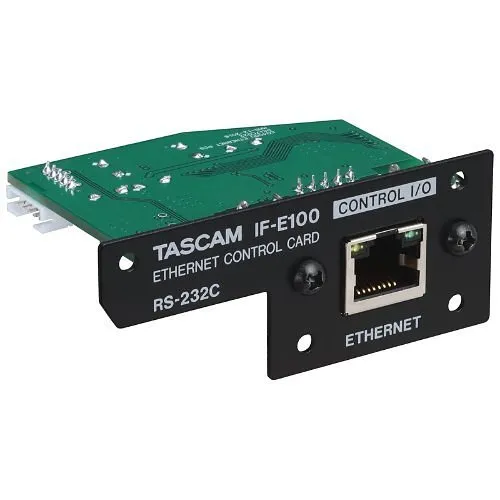TASCAM IF-E100 23-Port Add-on Ethernet Control Card, RJ45 Connector for TASCAM CD-400U Player