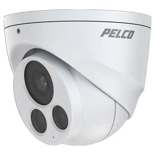Pelco IFV222-1ERS Sarix Value Series 2MP Environmental IR Turret Camera, 2.8mm Fixed Lens, White