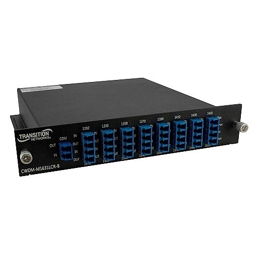 Lantronix CWDM-M1631LCR-B Demultiplexer and Multiplexer, Coarse Wavelength Division Multiplexing (CWDM), 16-Channel