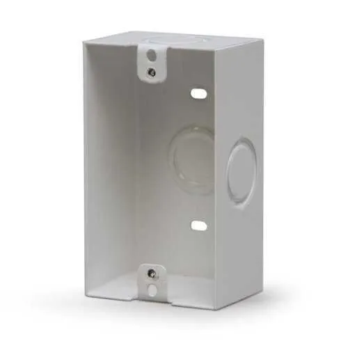 SAE IGB1W Single-Gang Back Box, White