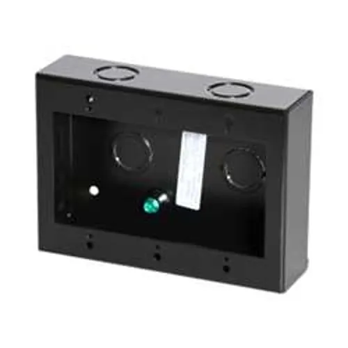 SAE IGB3B 3 Gang Back Box, 4.625" x 6.5" x 1.75", Black