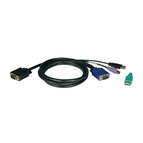 Eaton Tripp Lite P780-010 USB/PS2 Combo Cable Kit for NetController KVM Switches B040-Series and B042-Series, 10' (3.05 m)
