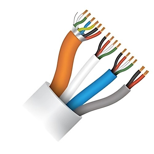 Paige 236650810 Combo Wiegand / OSDP Access Control Cable, Plenum, 1000' Reel, White