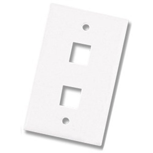 Primex 125-0958-WT Single Gang Wall Plate, Port, White