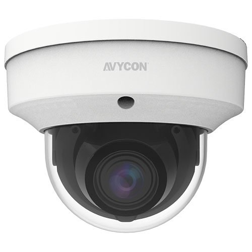 AVYCON AVC-TV82M 8MP HD-TVI Outdoor IR Vandal Dome Camera, 2.7-13.5mm Lens, White