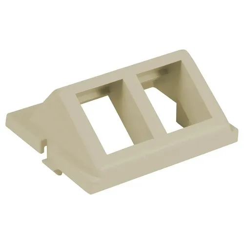 Hubbell IM2KA15EI Istation Module Angled 2-Port Unloaded 1.5U, Electric Indigo