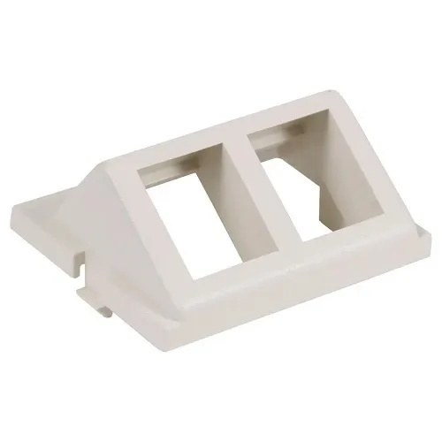 Hubbell IM2KA15OW Istation Module Angled 2-Port Unloaded 1.5U, Off White