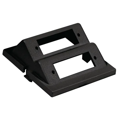 Hubbell IM2SCA2BK 2-Duplex Audio / Video Unloaded Module, SC Angled, 2-Unit, Black