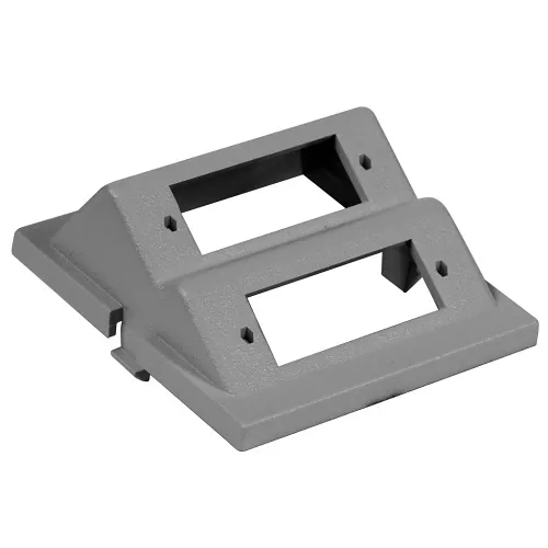 Hubbell IM2SCA2GY 2-Duplex Audio / Video Unloaded Module, SC Angled, 2-Unit, Gray