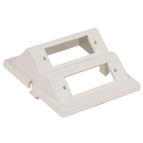 Hubbell IM2SCA2OW 2-Duplex Audio / Video Unloaded Module, SC Angled, 2-Unit, Office White