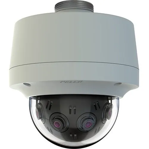 Pelco IMM12018-1EP Optera IMM Series 12MP Outdoor 180° Panoramic Pendant Dome Camera, White (Replaces PE-I12181EPU)