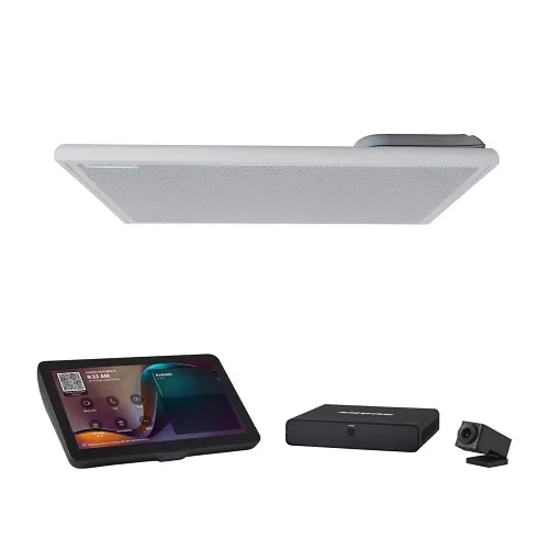 Shure IMXRK30 IntelliMix Room Kit 30, Includes MXA902 Ceiling Microphone + Speaker, Huddly IQ USB Camera, IntelliMix Compute, IntelliMix Touch Panel, and Network Switch