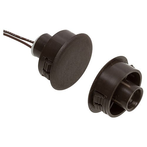 Nascom N1178B/ST Recessed 1" Switch/Magnet Set for Steel/Wood Doors with Wire Leads, Brown