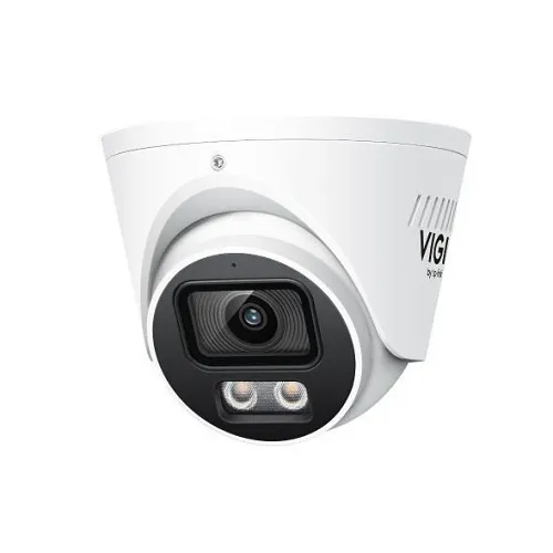 TP-Link InSight S445S(2.8mm) VIGI 4MP ColorPro 2.0 Turret Network Camera with AI Detection, IP67, H.265+, White