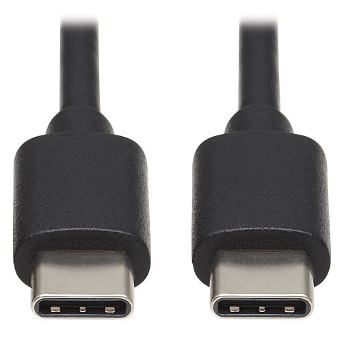 Tripp Lite U040-003-C USB-C 60W Device Charging Cable (M/M) - USB 2.0, Black, 3' (0.91 m)