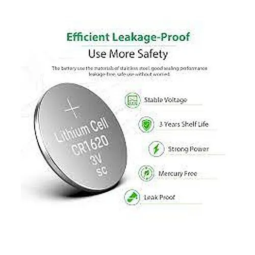 Nascom ION-CR1620-10 Panasonic Lithium Battery CR1620, 10-pack