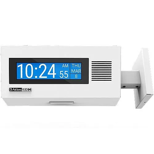 AtlasIED IP-DDS PoE+ Compliant IP Dual-Sided LCD Endpoint with Speakers and LED Flasher