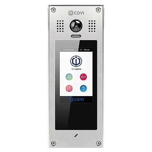 CDVI IP-MDS Multi-Door Touch Screen Outdoor IP Station, Surface Mount