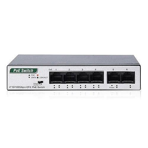 CDVI IP-POE4 4-Port PoE+ Switch, 32 Watts