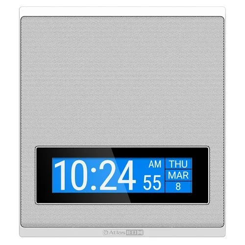 AtlasIED IP-SDH PoE+ Indoor Wall Mount IP Horn Speaker with LCD Display, Powder Coated Steel