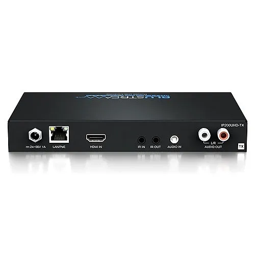 Blustream IP200UHD-TX IP Multicast HDMI UHD Video KVM over 1GB Network Receiver with Bi-directional IR / RS-232 & USB / KVM