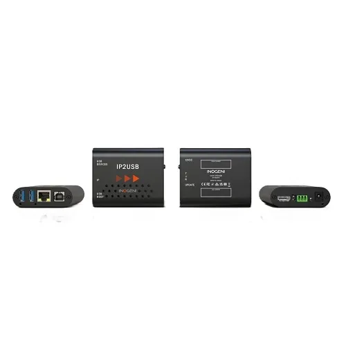 INOGENI IP2USB IP-to-USB Converter for NDI/RTSP Cameras, HDMI Output, USB Audio Integration, Black