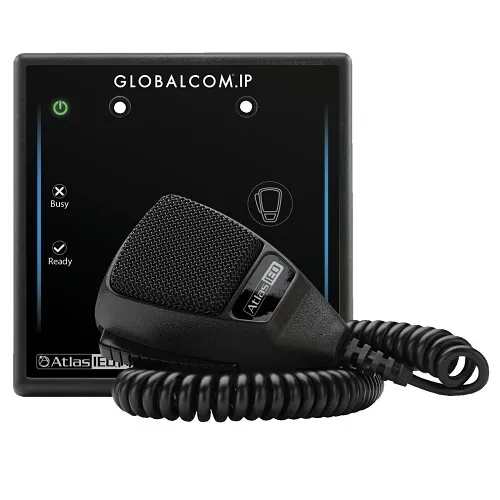 AtlasIED IPCSD1 Push-To-Talk Switch Only Digital Microphone Station for GLOBALCOM.IP System