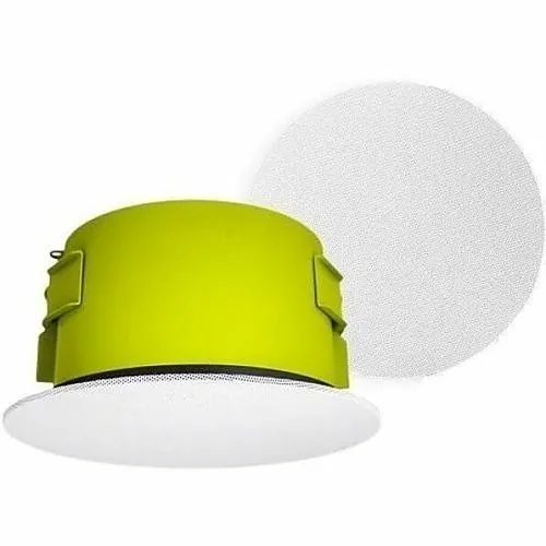 SoundTube IPD-CM52-BGM-II-WH 5.25" IP-Addressable, Dante-Enabled In-Ceiling Speaker with Short Can and Seamless Magnetic White Grille