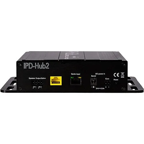 SoundTube IPD-HUB2 IPD Series 2-Channel Amp DSP Amplifier, IP-Based, Dante Connection Option, AES67 Compatible