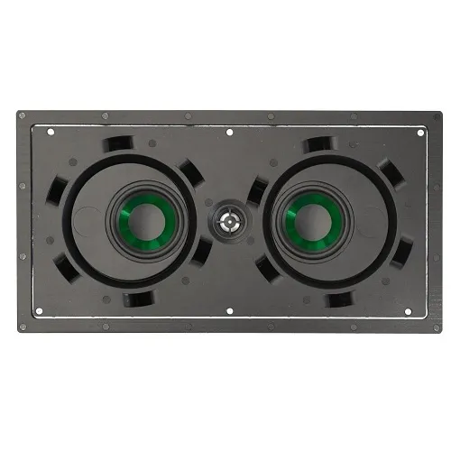 Beale Street IPLCR4-MB Dual Fluted Injected Polypropylene Woofer, in Wall 2-Way Speaker Powered, Pair