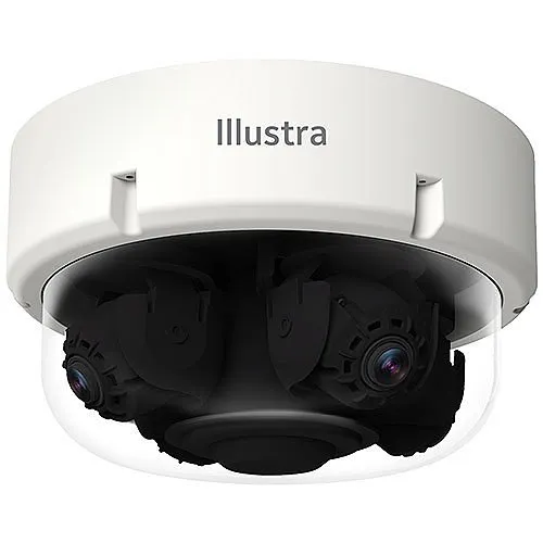 American Dynamics IPS20-M12-OIA4 Illustra Pro Gen4 20MP IR Multisensor Camera, 2.7-13.5mm Lens, White