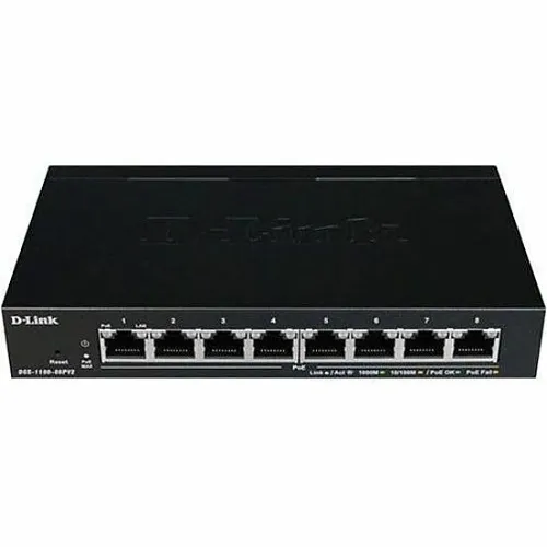 Aiphone IPW-POE8 An Port Gigabit PoE Smart Managed Switch, Black
