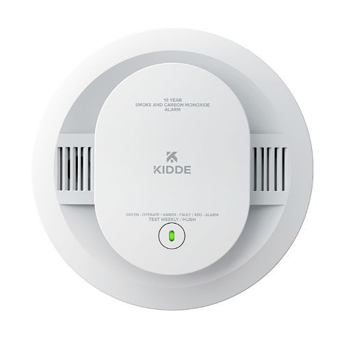 Kidde 3K-21031514 30CUD10 10-Year Battery Powered Smoke and Carbon Monoxide Detector with LED Warning Lights, White