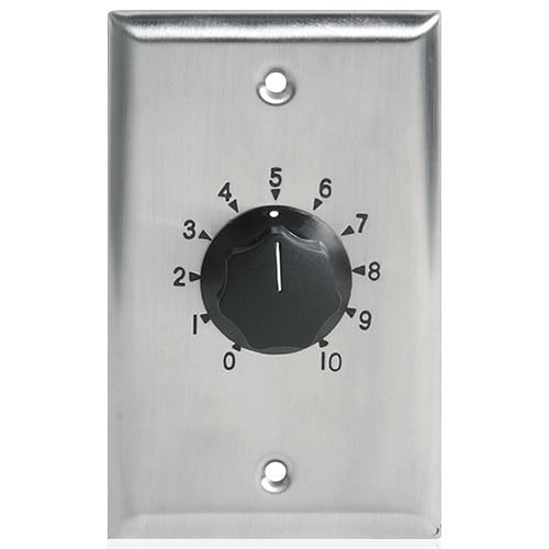 AtlasIED AT35 35W Single Gang Stainless-Steel 70.7V Commercial Attenuator