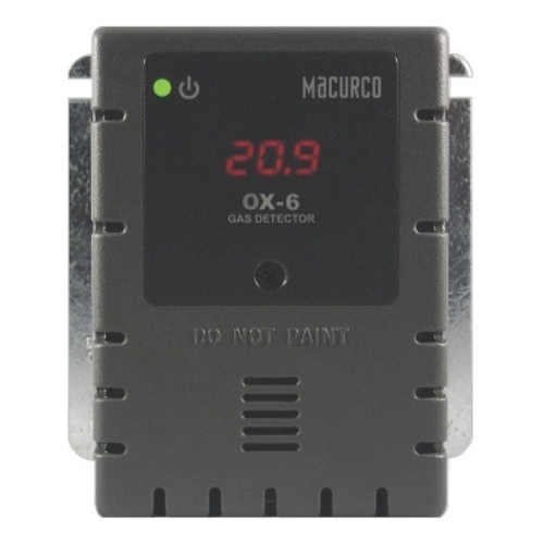 Macurco OX-6 Oxygen O2 (Low Voltage) Fixed Gas Detector Controller Transducer