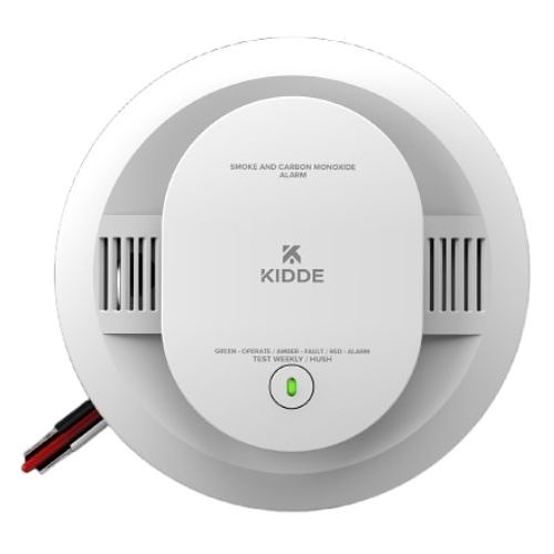 Kidde 21032781 Detect Series 30CUAR-V Combo Smoke with CO Alarm, Hardwired with AA Backup Battery and Voice Alerts