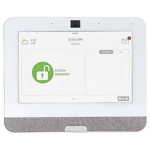 IQ IQP4003 IQ Panel Security/Home Automation Control Panel (Verizon), PowerG 345MHz, 7" All-in-One Touchscreen, White