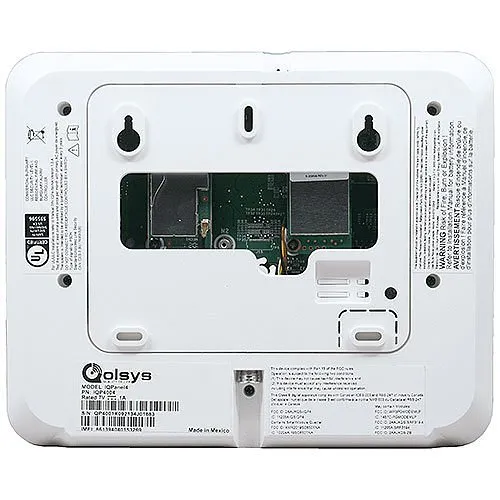 Qolsys Virtual Kit 2-Piece AT&T 345MHz IQ Control Panel 4 with Base, (1)Q9-IQP4006BL, (1)Q9-IQP4BABLK