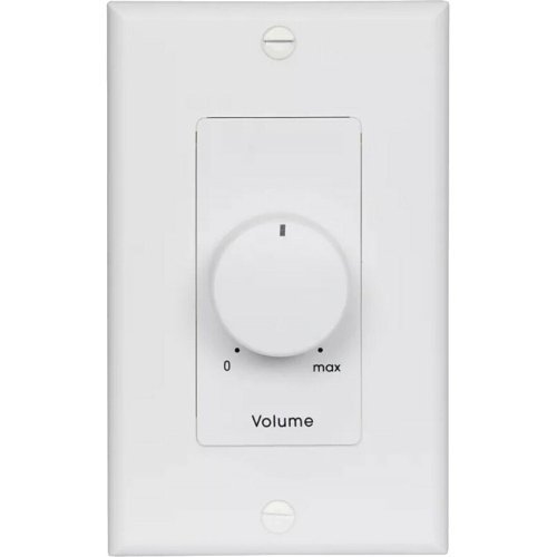 Lowell 100LVC-DW 100W Mono Autoformer Attenuator Volume Control with Rotary Switch, White