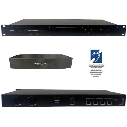 Williams AV IR ME1 IR+ Combo with Dante, Single Rack Unit, Black