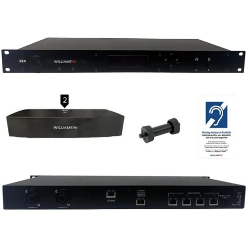 Williams AV IR ME2 IR+ Flex with Dante, Single Rack Unit, Black