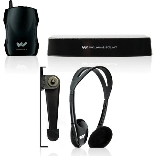 Williams AV IR SY1 Small-Area Infrared Assistive Listening System for Individuals, Transmitter/ Receiver