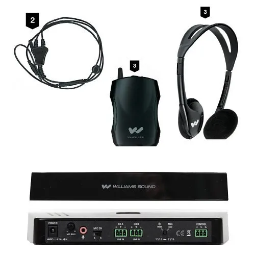 Williams AV IR SY5 Medium-Area Commercial-Grade Infrared Transmitter with Headphones