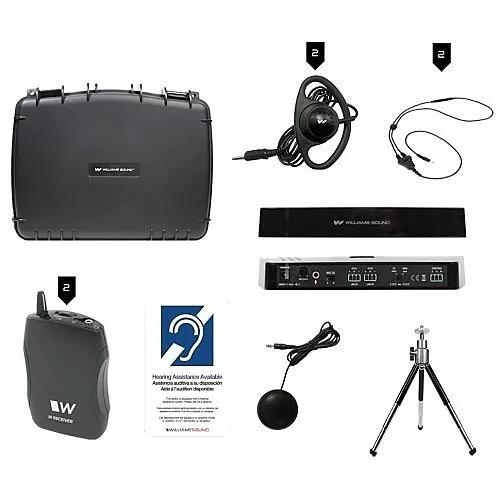 Williams AV IR SY6 Medium-Area Commercial-Grade Portable Infrared Courtroom Assistive Listening Transmitter System