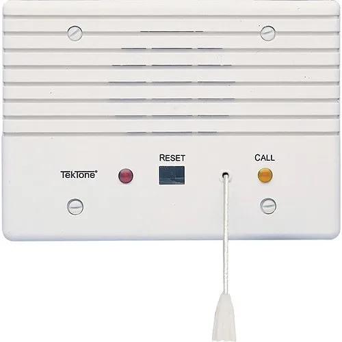 TekTone IR155B Tek-CARE Nurse Call Single Patient Station with Pull cord, Call-Placed and Privacy Indicators